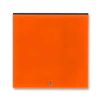 3559H-A00653 66  Kryt spínače kolébkového s čirým průzorem, oranžová / kouřová černá